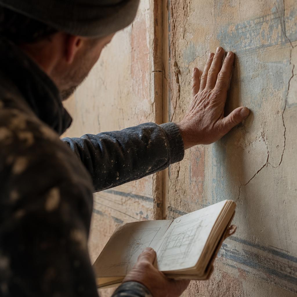 Building investigation — measuring existing conditions on site